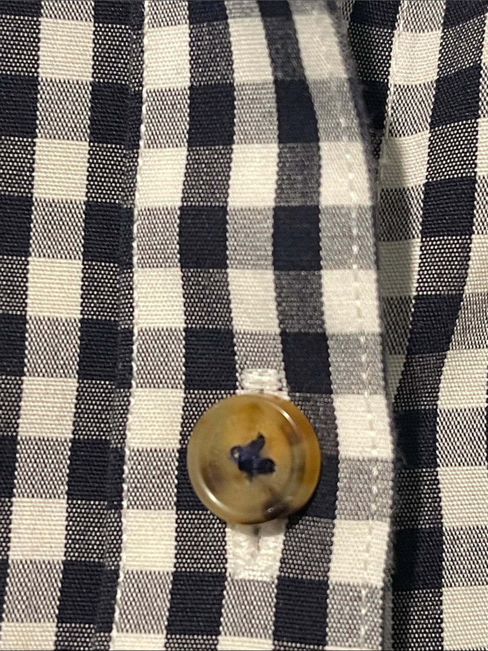 Brooks Brothers Preppy Luxury Gingham Cotton Shirt With Tortoise Buttons Size 12 - Picture 4 of 8